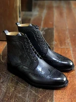 cie brand new ankle dress boots for men full grain calf leather fashion street style men handmade shoes a 51