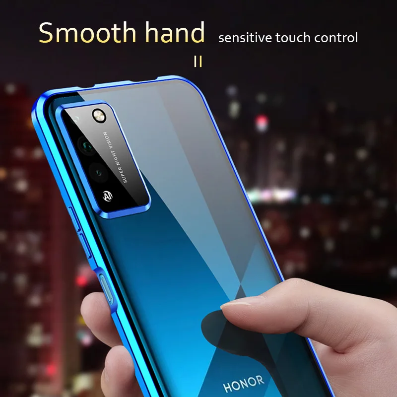 360 Full Cover Magnetic Phone Case for Honor 30 Pro 10i 20i Tempered Glass on Huawei 20 Lite Play 9A 8X View 10 | Мобильные телефоны