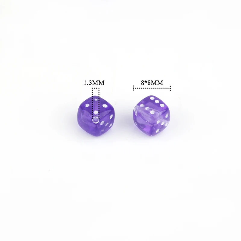 DoreenBeads разноцветные акриловые бусины игральные кости в случайном порядке