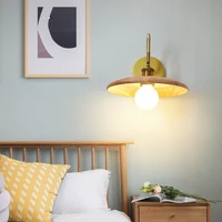 Wood LED Wall Lamp LED Wall Lights Modern Bedroom Bedside Aisle Children's Room Home Reading Lamp indoor lighting rotate E27