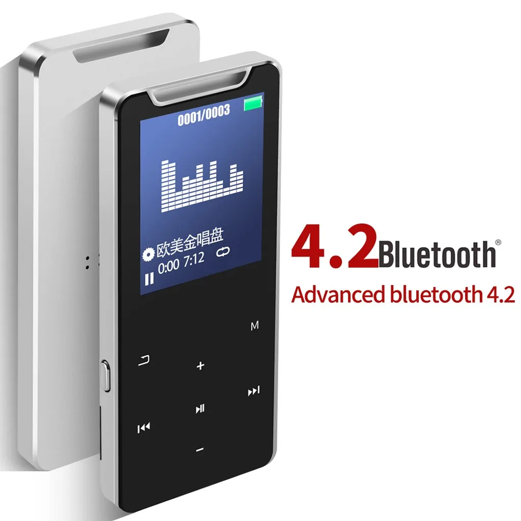 Mp3 плеер Blueteeth 8 ГБ 16 100 Ч Hi Fi с ЖК дисплеем|MP4-плееры| |