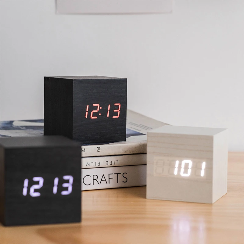 Светодиодный Будильник с цифровой проекцией термометр термометром отображение