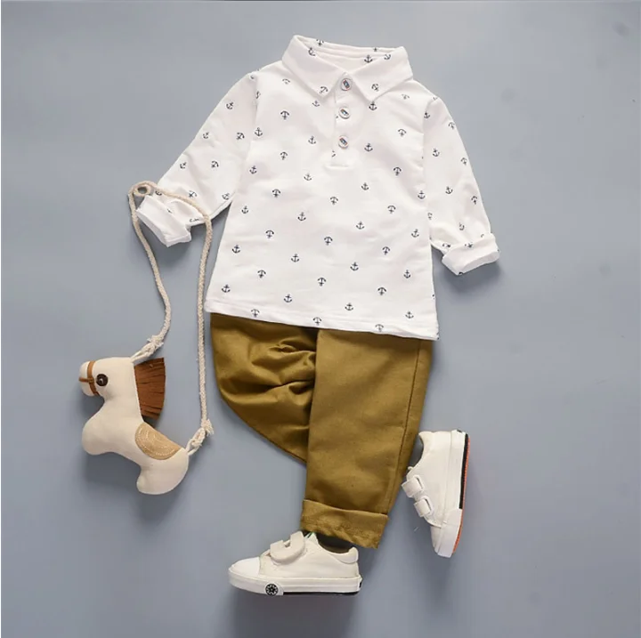 BibiCola Children Boys clothing sets spring autumn tracksuit suit kids boys casual tops t-shirts+pant baby for outfits |