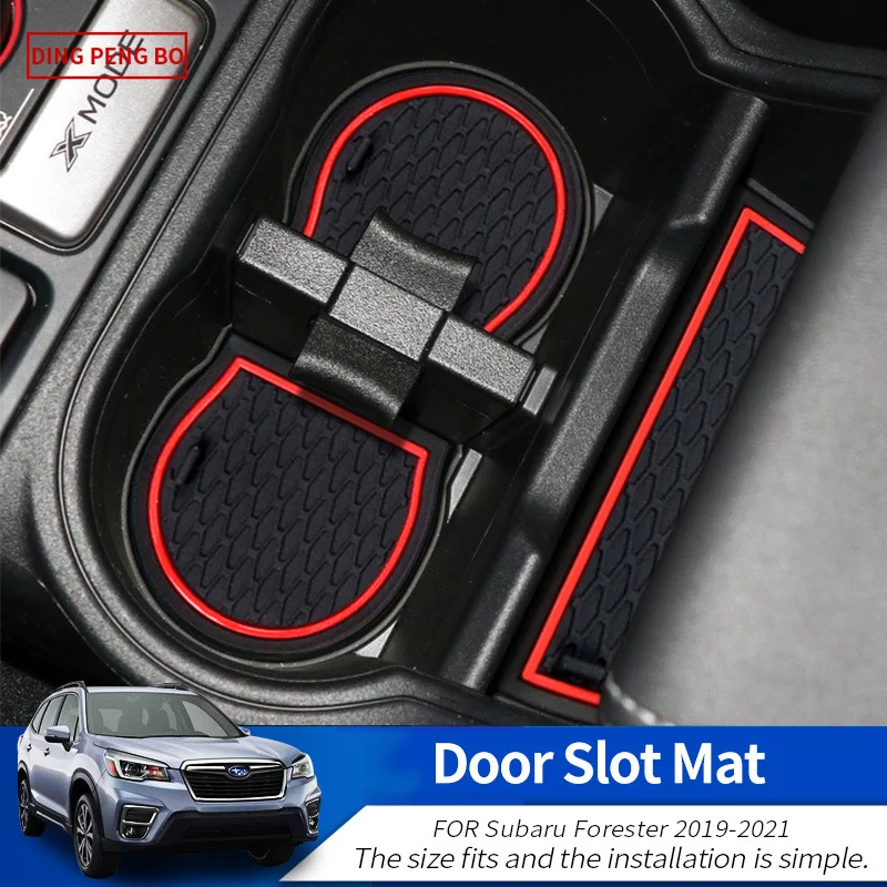 

Anti-Slip Gate Slot Cup Mat For Subaru Forester 2019-2021 Interior Non-slip Mat Accessories Door Pad Car Styling Stickers