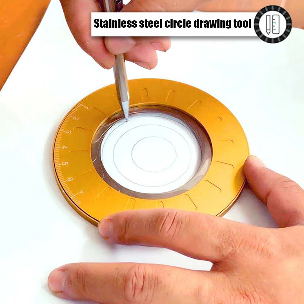 Adjustable Circle Drawing Ruler Tool Mini Measuring Circular Compass For Woodworking Professional Gauging | Инструменты