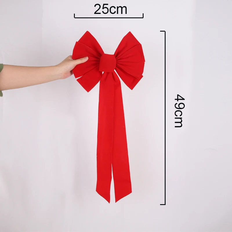 Большой галстук-бабочка Длинные рождественские банты для елки Украшение бант