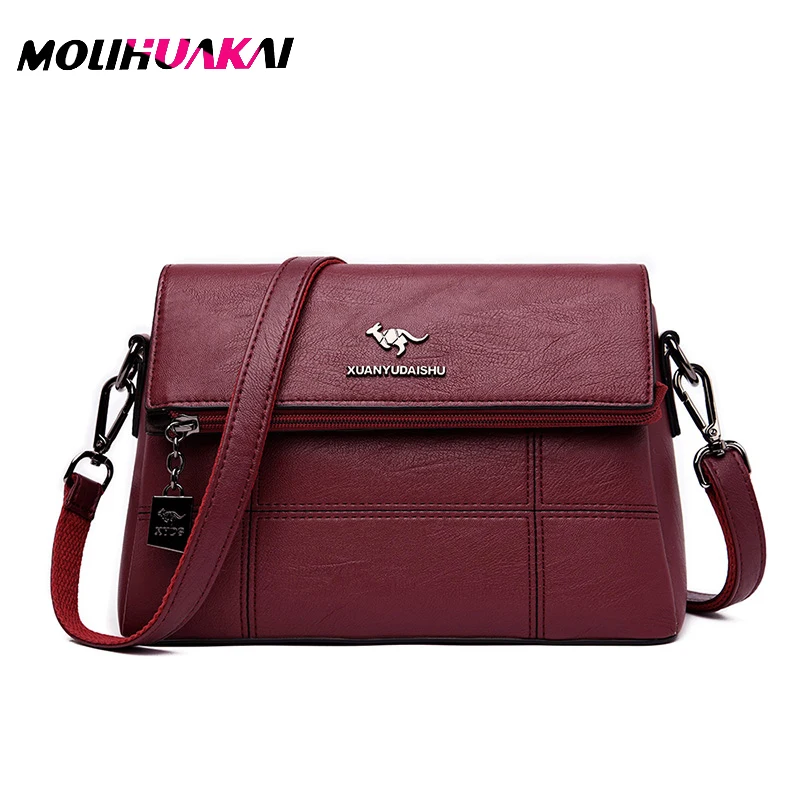 

Женские кожаные сумки-мессенджер, винтажные сумки через плечо из мягкой кожи, 2020