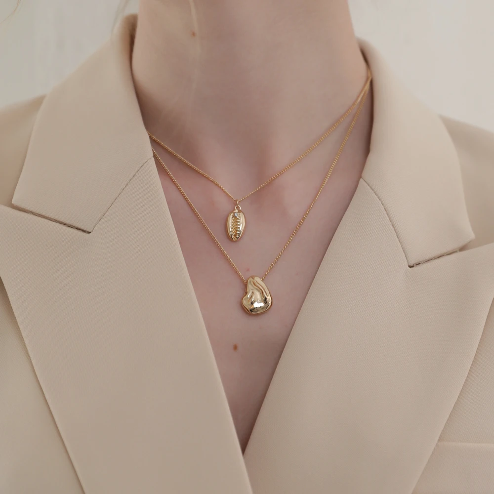 Цепочка с подвеской Yhpup многослойная из сплава золотого и цинкового | Украшения