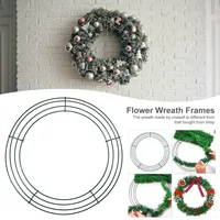 50pc 8/10/12/14 inch Wire Wreath Frame Wire Wreath Making Rings Wedding Wreath DIY Crafts Christmas Halloween Decoration