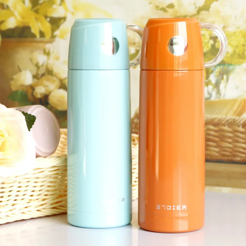 Термос TECHOME с чашкой прозрачная крышка вакуумные фляжки чашка из нержавеющей