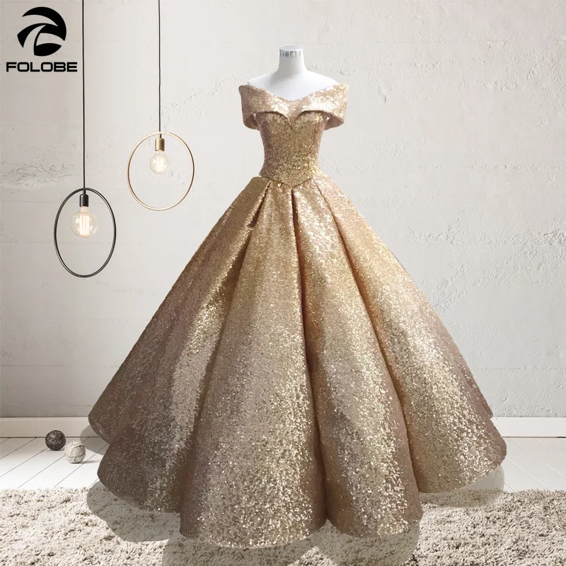 Блестящие градиентные блестящие Бальные платья с эффектом омбре для 15 лет