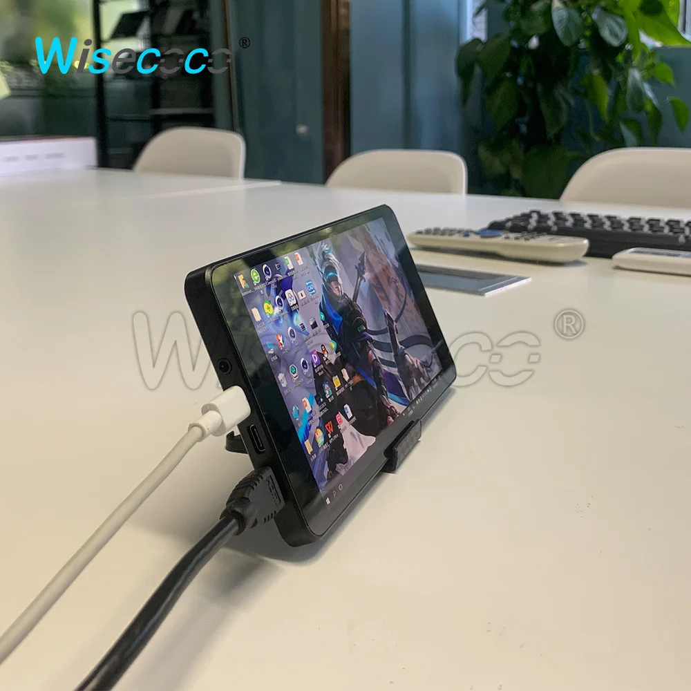 Wisecoco port&aacute;til de 7 pulgadas monitor 1080P IPS FHD Raspberry Pi Linux sistema Compatible Multi-Punto de Contacto monitor C&Aacute;MARA DE PAISAJE-2