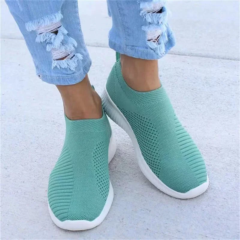 

Women's Vulcanized Shoes Summer Newest Women's Casual Sports Shoes Flat Shoes Round Toe Shoes Light and Breathable Pedals