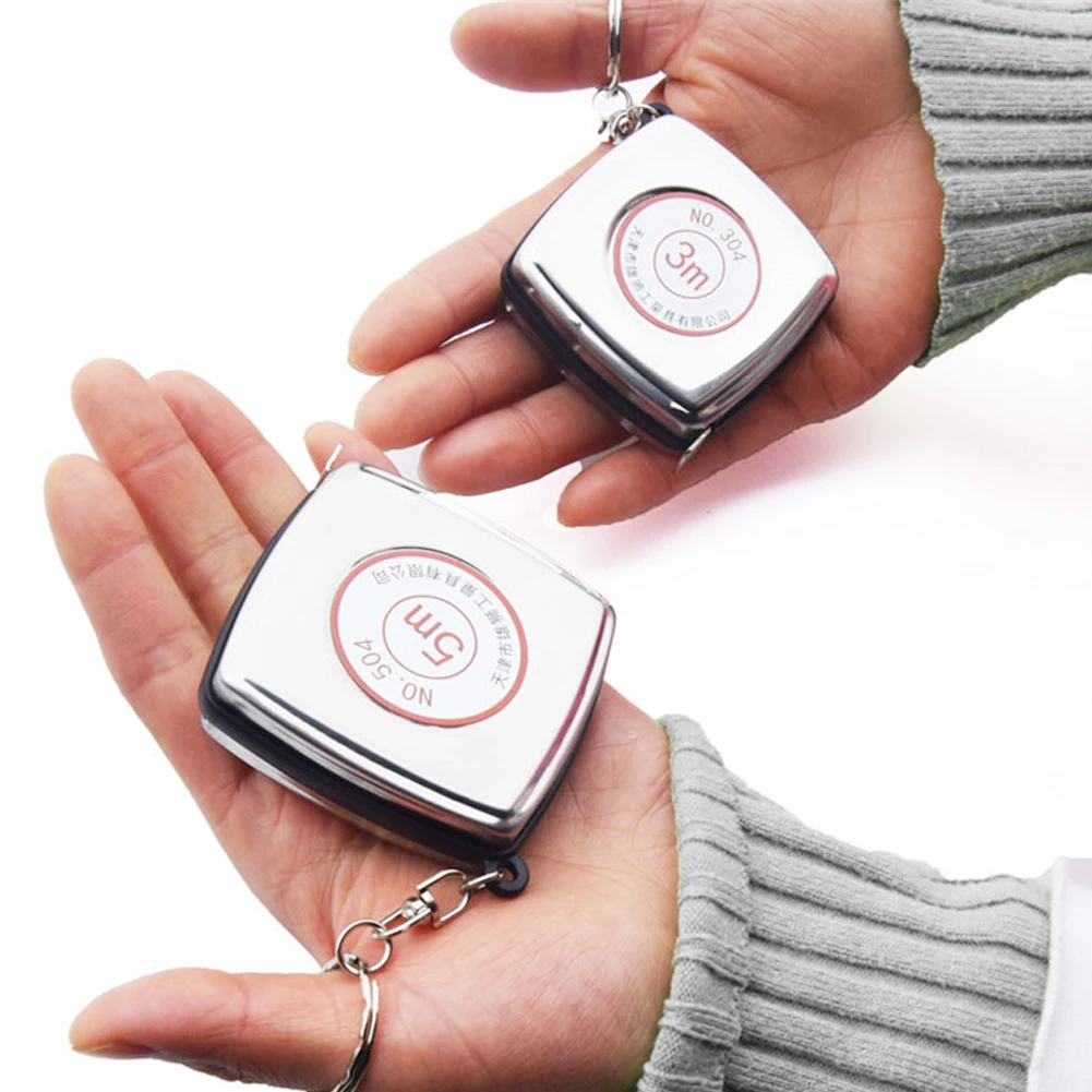 Мини металлическая рулетка измерительный брелок универсальная Тянущая линейка