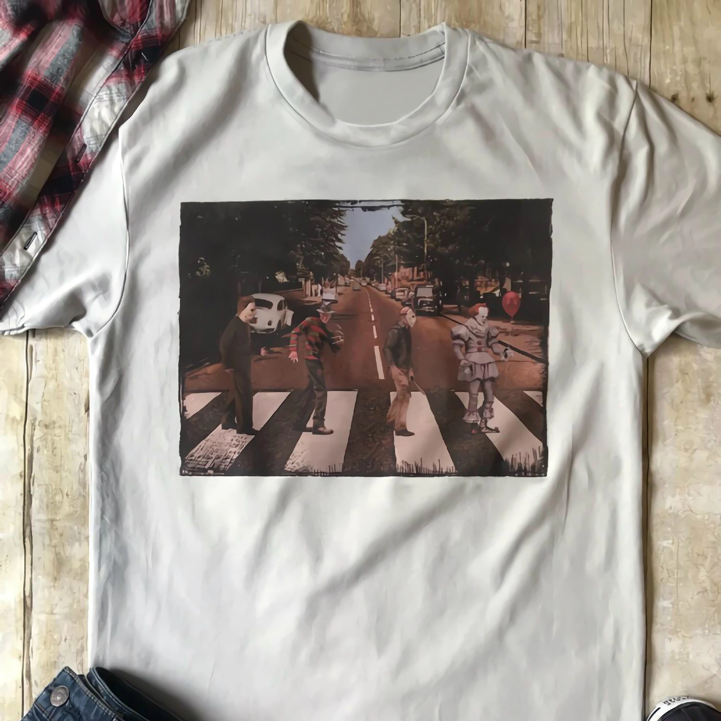 2019 ужасов характер футболка с друзьями забавные Джокера Майкла Майерса Джейсон