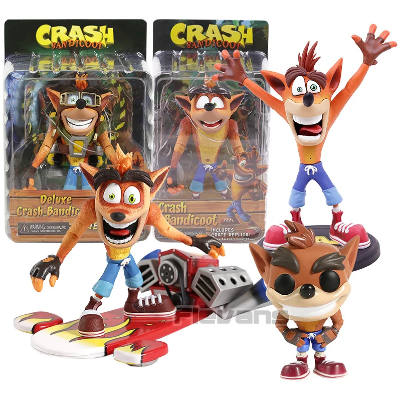 NECA крушение Bandicoot ПВХ экшн фигурка Коллекционная модель игрушки|Игровые фигурки