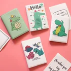 Водонепроницаемый паспортный набор в виде маленького милого динозавра, простой мультяшный Держатель для паспорта, держатель для билетов