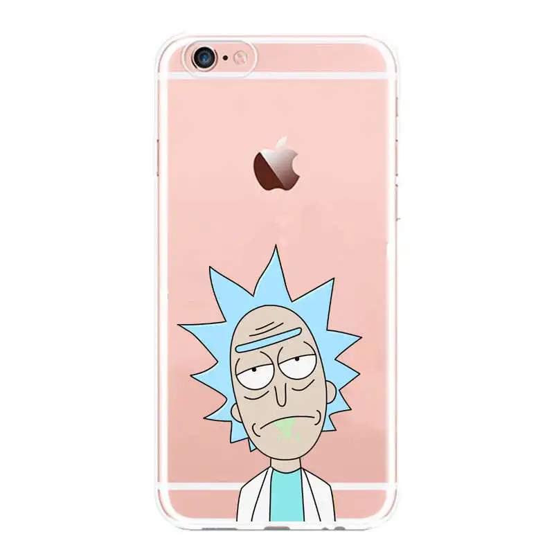 Для Fundas iPhone 6 Чехол SE 5s 6S 7 Plus Rick And Morty Мягкий Силиконовый ТПУ чехол 2017 новое