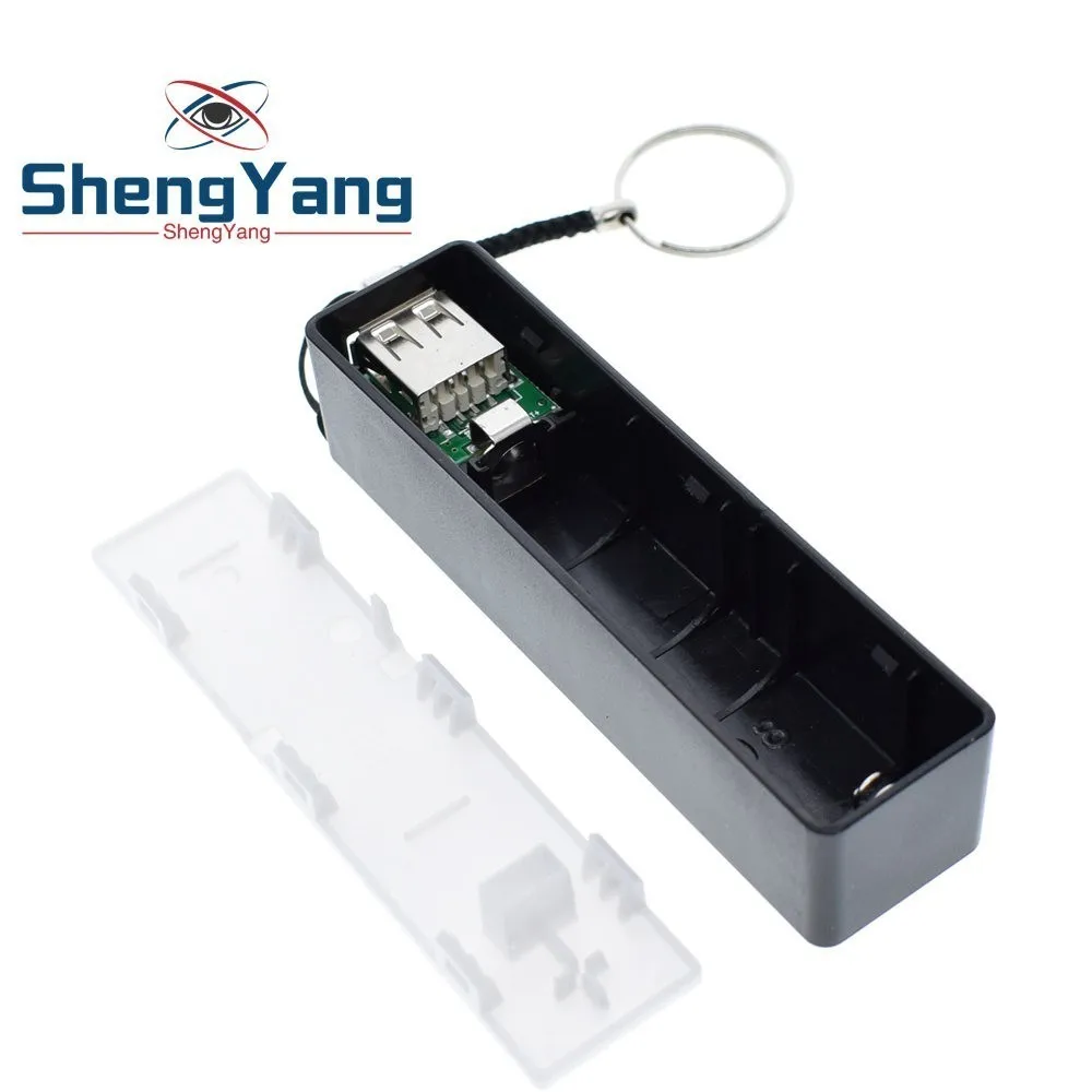 ShengYang USB power Bank чехол Комплект 18650 зарядное устройство DIY Box Shell Kit черный