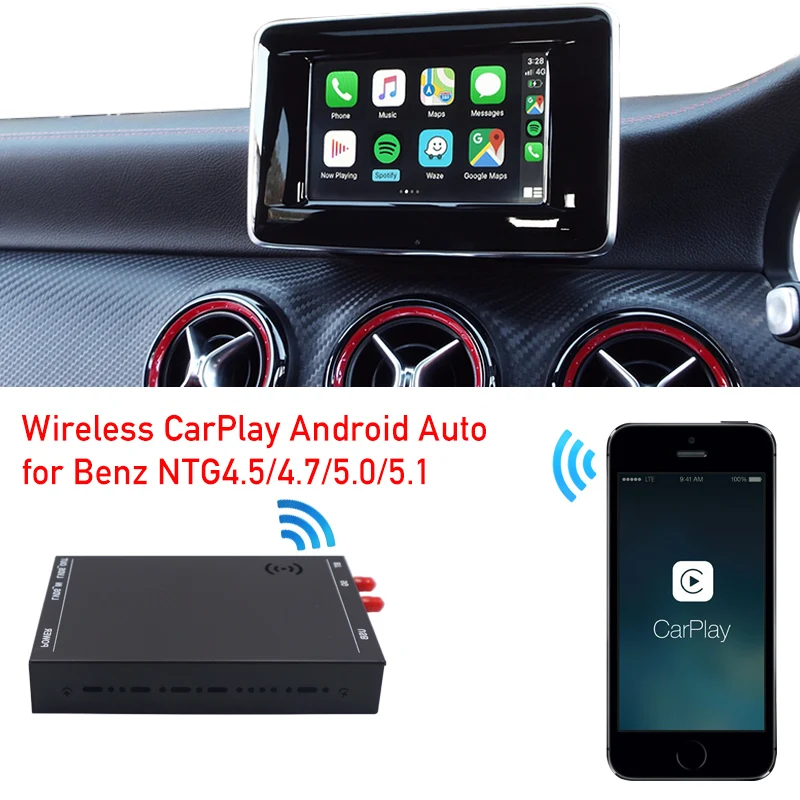 Kaufen Wireless Apple CarPlay Box Upgrade Für EINE Klasse W176 CLA C117 GLA X156 Auto Steuergerät Comand Radio NTG 4,5 4,7 System Android Auto