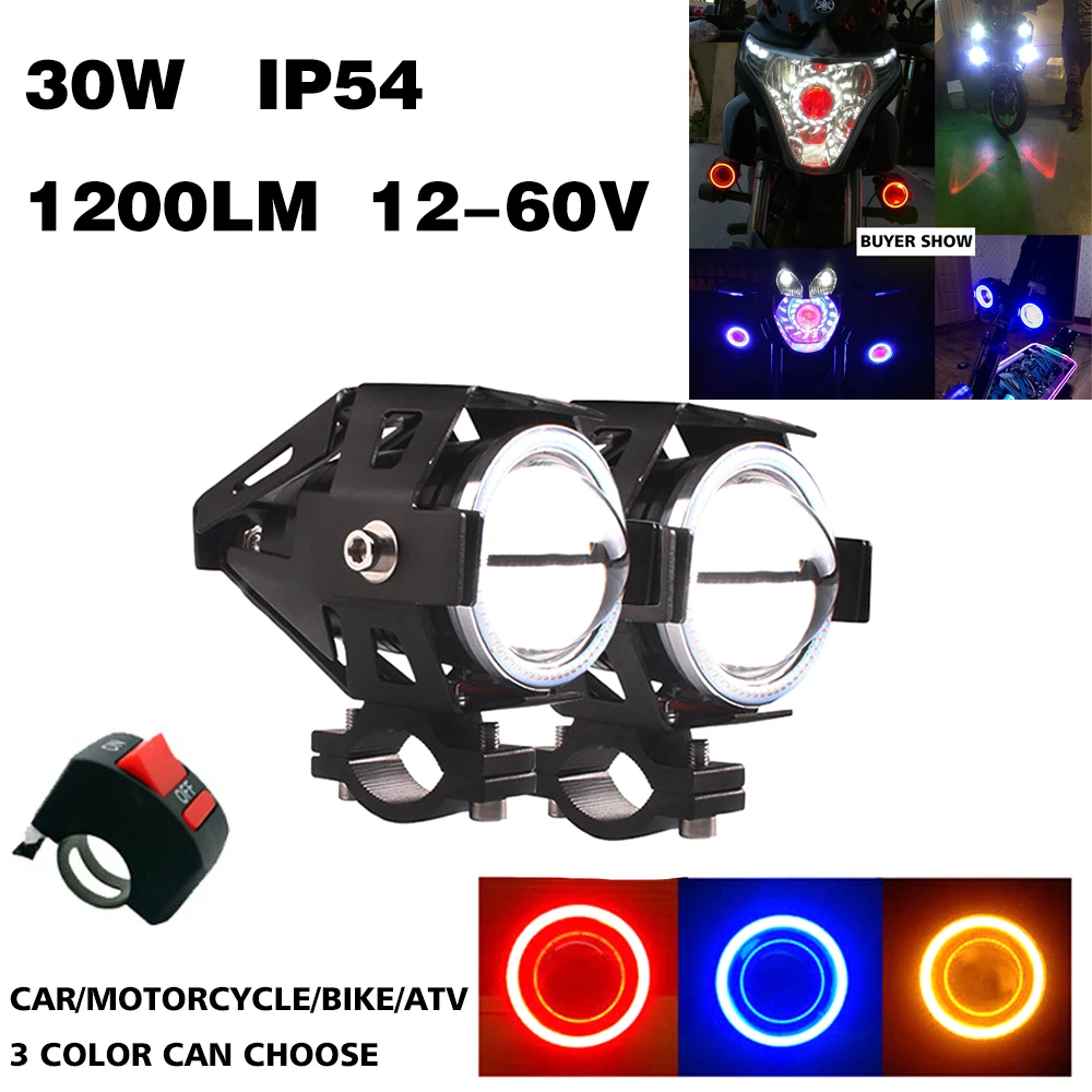 Ангельские глазки головной светильник точечные с DRL s светодиодный велосипед ATV