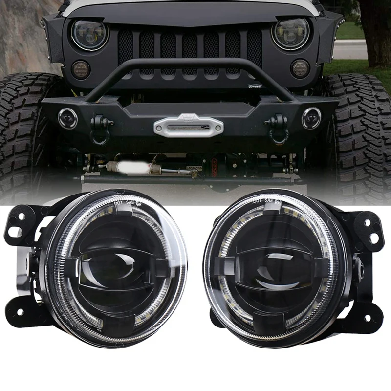 Комплект из 2 предметов 4 дюйма бампер передний головной светильник 12V 6500 к туман
