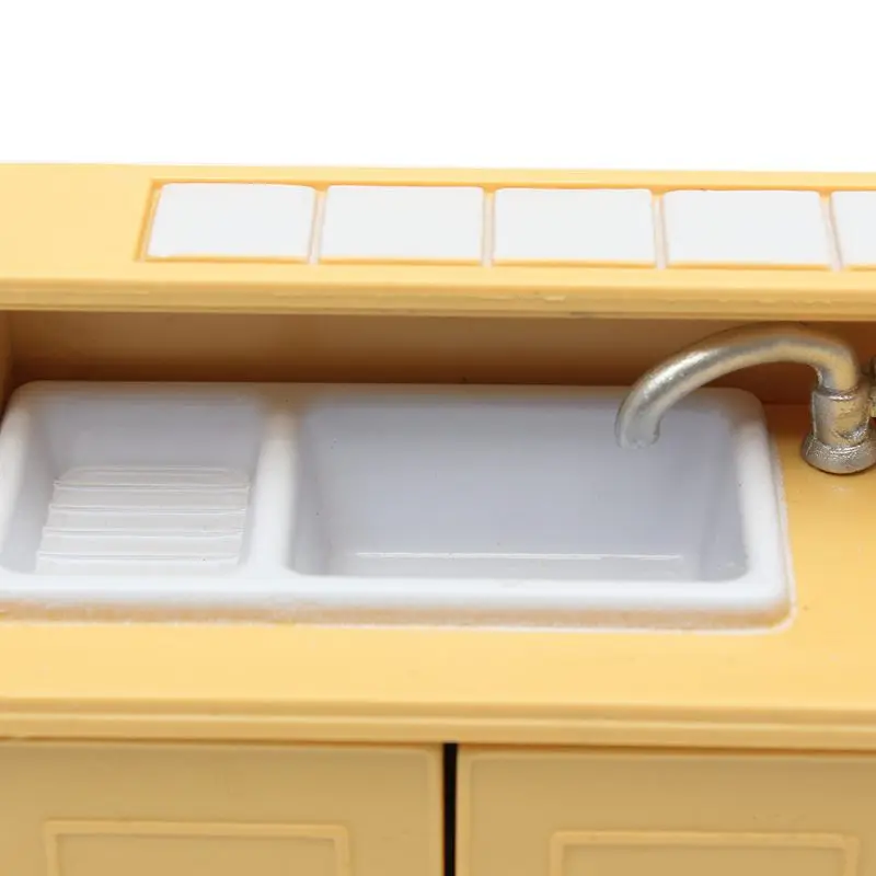 Шкафы пластиковые кухня миниатюрный кукольный домик мебель обеденный набор