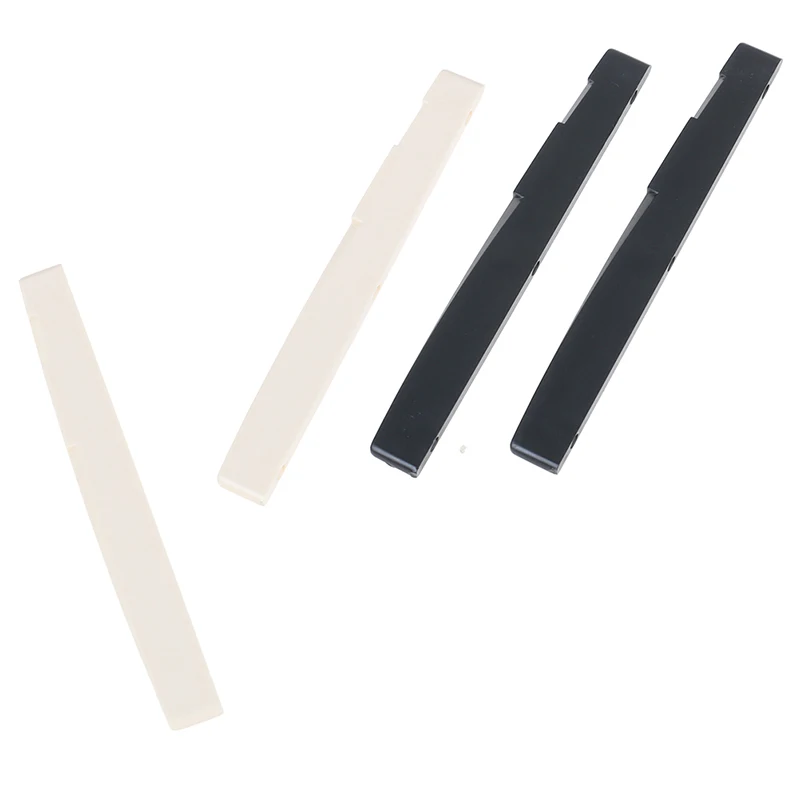 

2Pcs 6 String Acoustic Guitar Bone Bridge Saddle and Nut Made of Real Bone Guitar Replacement Accessories