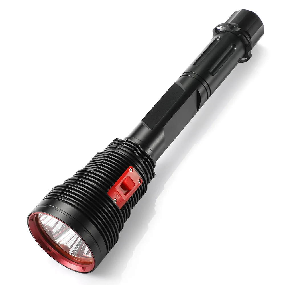 Kaufen Neue 4 X XHP 70,2 LED Tauchen Taschenlampe High Power Unterwasser Wasserdichte 26650 Outdoor Angeln Taucher Search Torch
