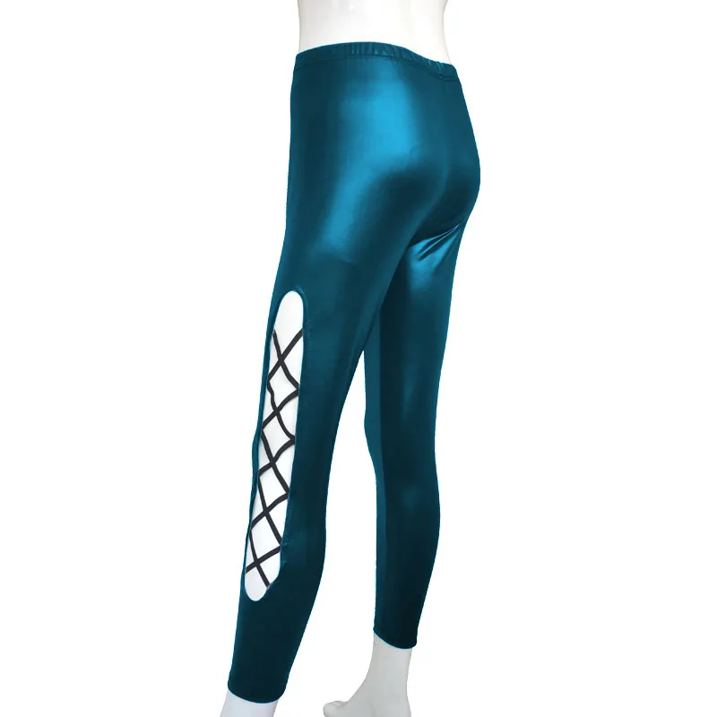 Новинка 2020 сексуальные женские леггинсы из спандекса и искусственной кожи