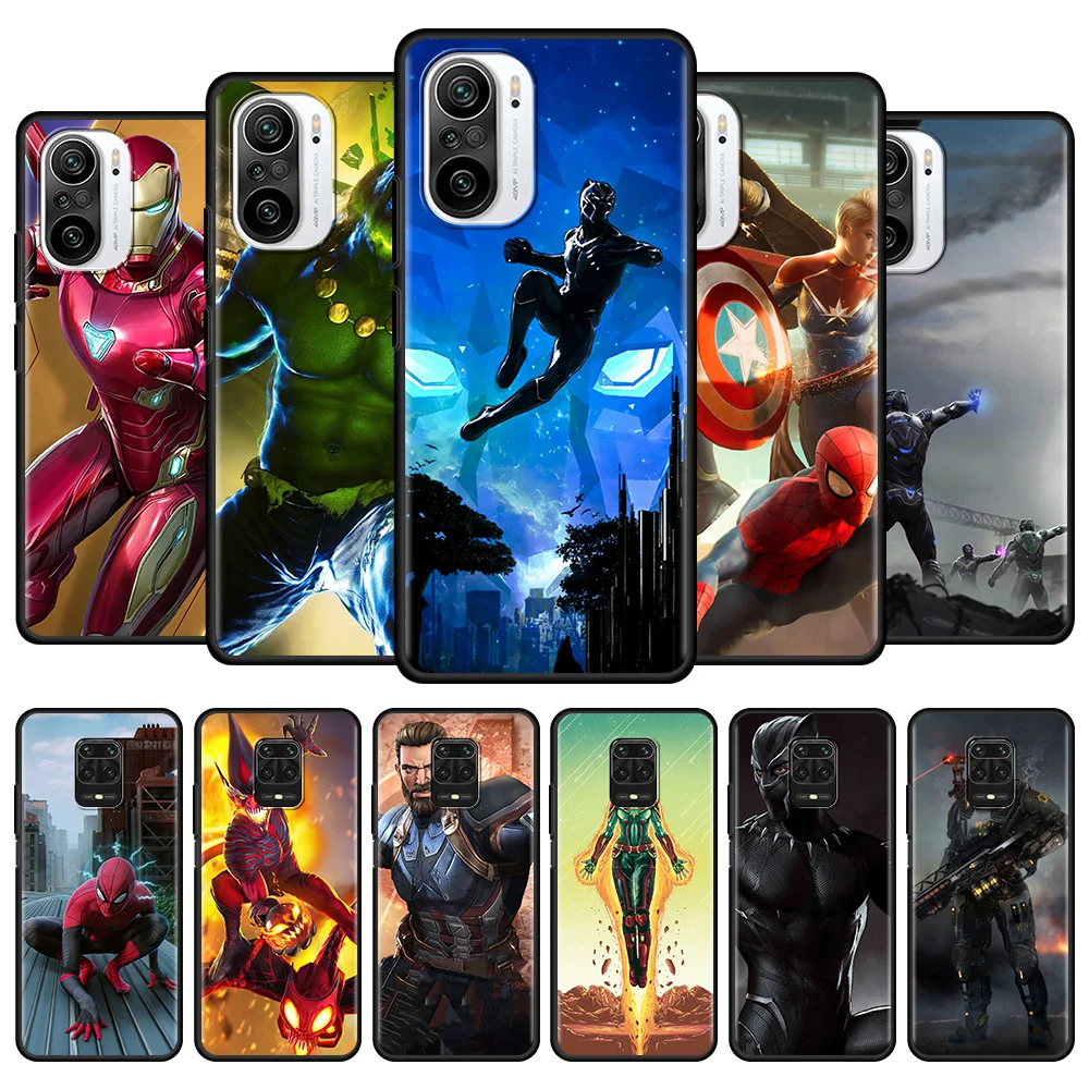 

Phone Case For Xiaomi Redmi Note 10 9 8 Pro 10Lite 9T 9S 8T 7 for redmi 9 9C 9A 9T 8 8A 7 Silicone Fundas maestro-marvel