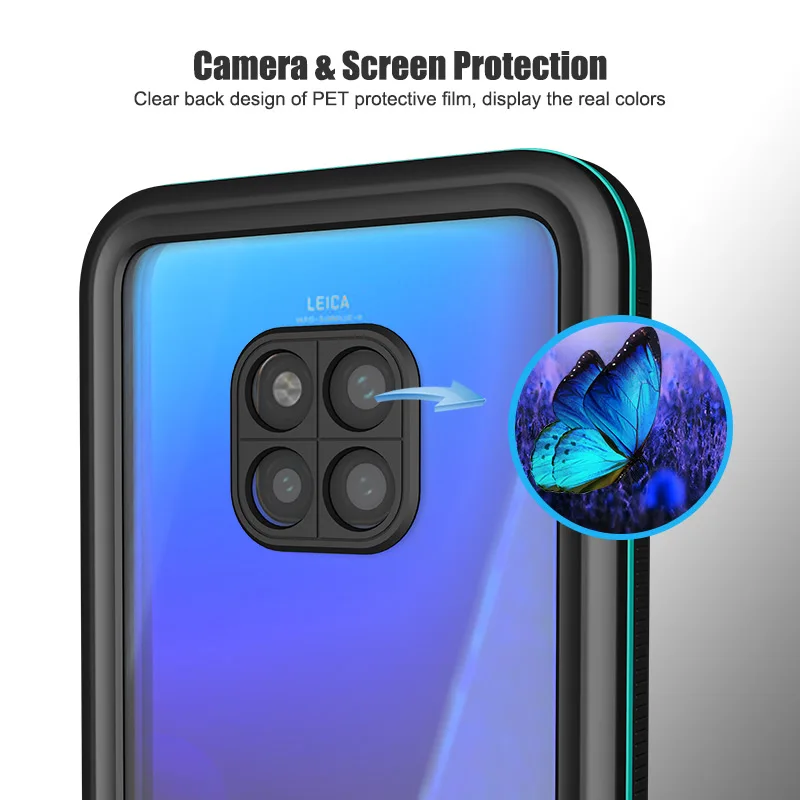Водонепроницаемый пыленепроницаемый чехол для телефона Huawei Mate30 Pro P30 IP68 дайвинга