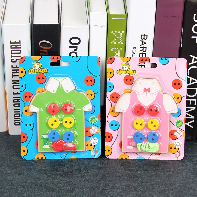 Монтессори Деревянные игрушки Детский Набор для творчества ручная работа одежда