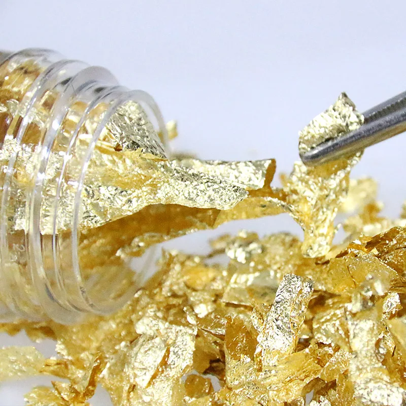 Filbake 1 шт. хлопья шабина с золотыми листьями 2 г 24 К золото съедобные оригинальные