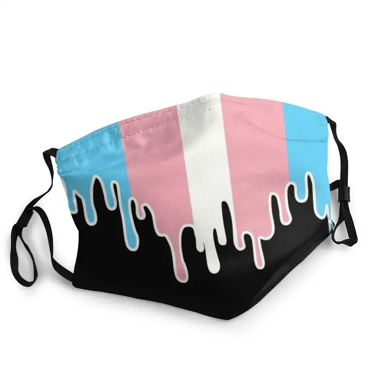 Лицевая маска Trans Pride с флагом многоразовая унисекс для взрослых трансгендер ЛГБТ