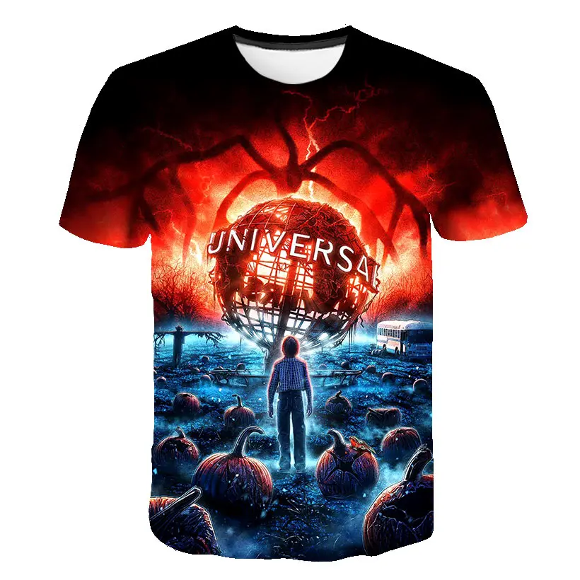 2020 Одежда для мальчиков детские футболки с надписью Stranger Things девочек брендовые