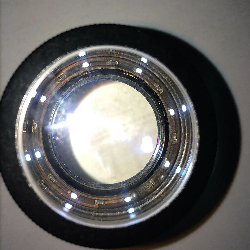 

10X Magnifier 6pcs/set Durable High Quality LED Lit Lighted Microscope