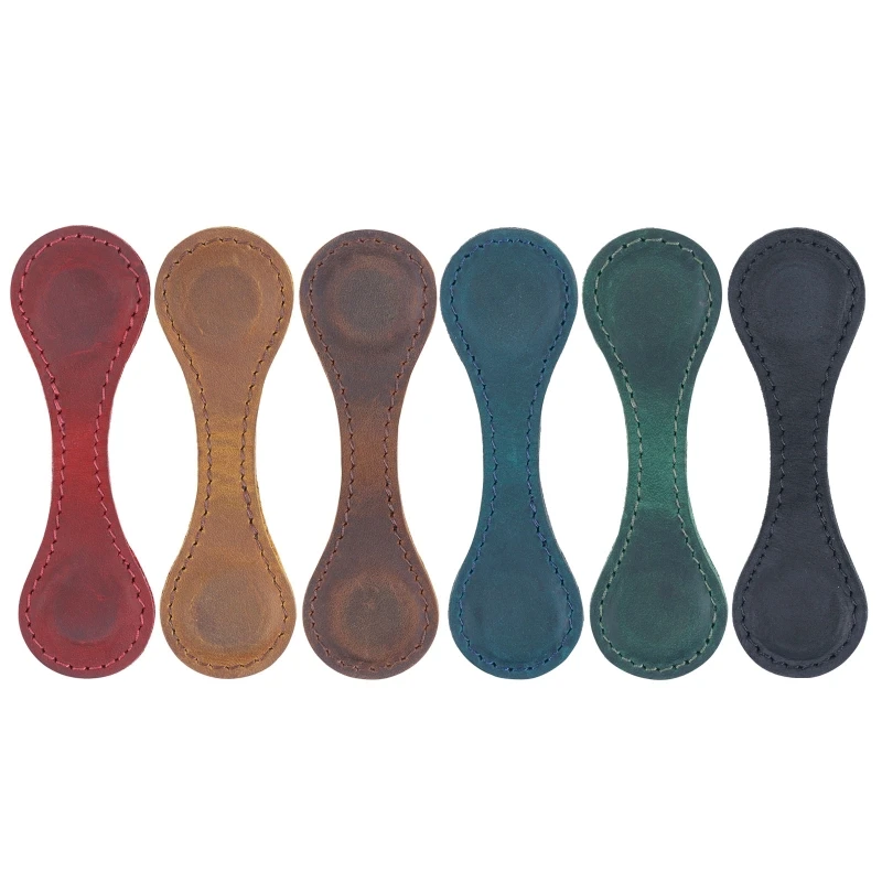 Карманная Закладка кожаная ручной работы двухсторонняя Магнитная Зажим для