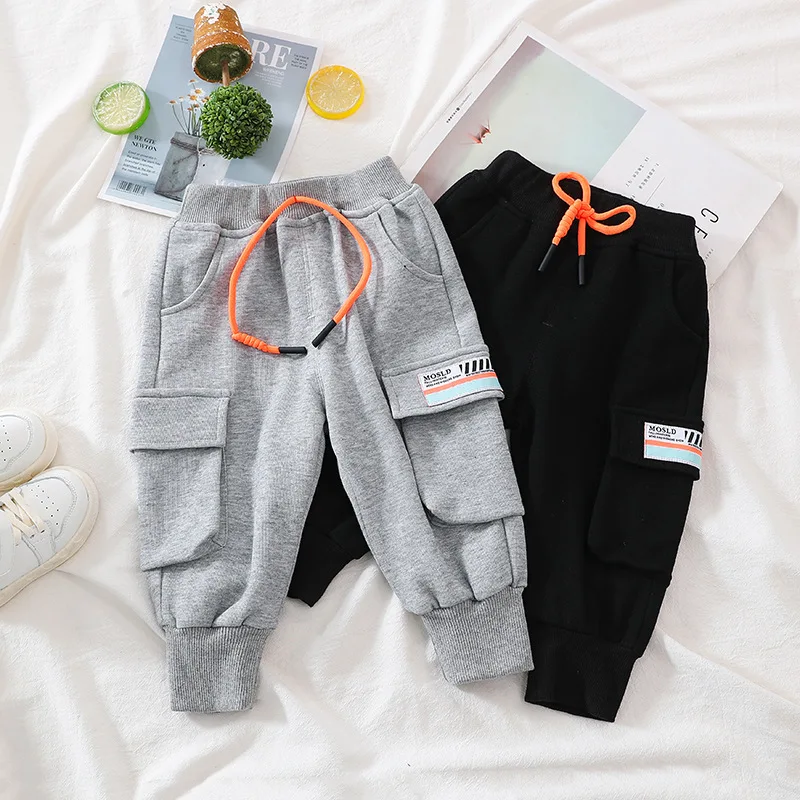 

Брюки для мальчиков, модные детские брюки в Корейском стиле, Осенние хлопковые спортивные брюки, детские брюки для отдыха