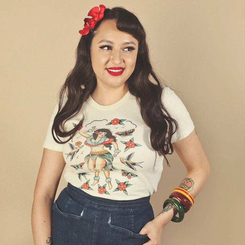 

Hoaloha T-shirt Women Summer Fashion Halloween Tshirt Fall Short Sleeve Tops Cotton Witch Vintage Retro T Shirts Streetwear Tops