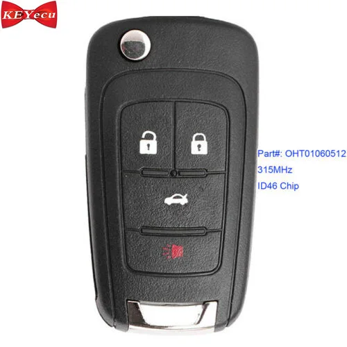 KEYECU для Buick Encore Лакросс регаль Verano 2013 2014 2015 2016 дистанционный ключ-брелок от машины