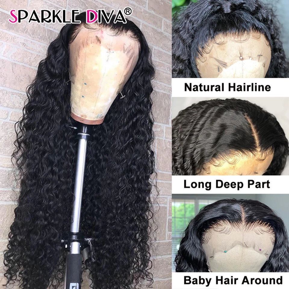 

Mongolian Kinky Curly Hair Wigs 13x4 Lace Frontal Wig Curly Lace Front Wig Wig 150% Density Remy Human Hair Wigs For Black Women