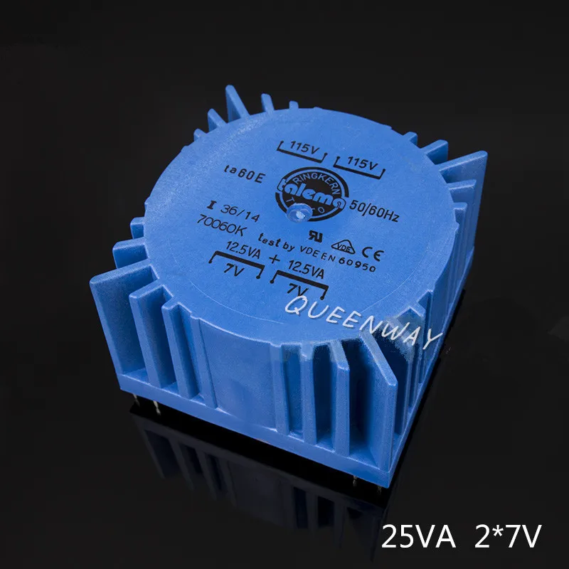 

T-021 двойная 7V/9V/12V/15V/18V 25W Talema квадратная сварочная пластина PCB, запечатывающий тороидальный трансформатор 25va
