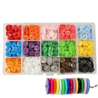 350750 pcs colorful resin two eyes plastic sewing buttons for diy crafts sewing and knitting 11 5mm 1015 colors