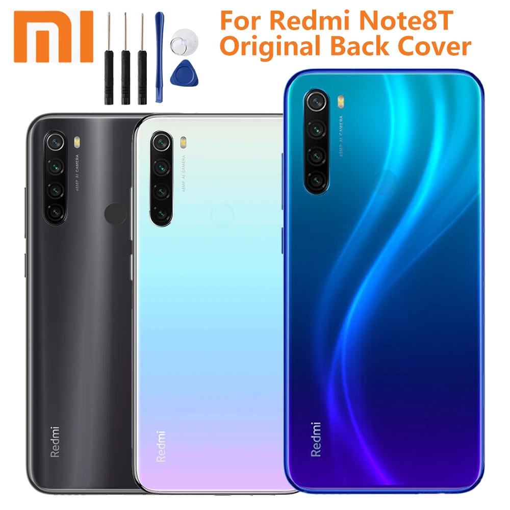 Xiao Mi Xiaomi Оригинальный чехол со стеклянной батареей для Redmi Note 8 T Note8T Задняя крышка
