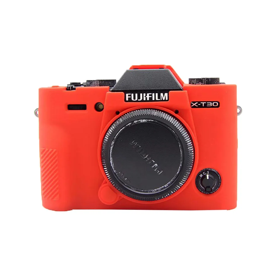 Сумки для камеры Fujifilm X-T30 мягкие силиконовые чехлы цветной резиновый чехол для Fuji XT30 защитные аксессуары для тела открывающийся аккумулятор