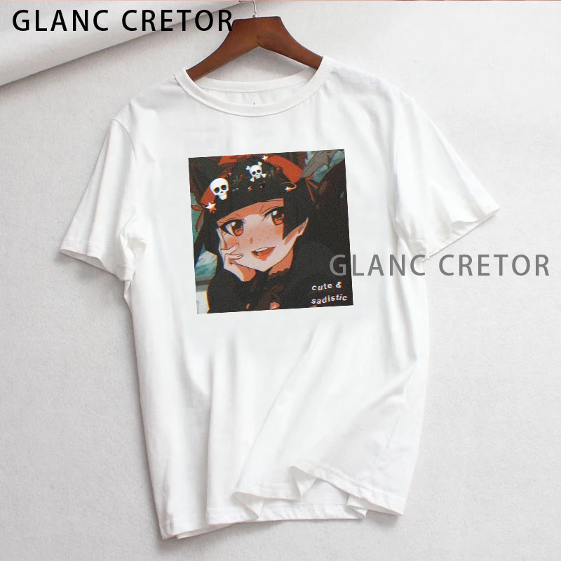 

Harajuku cute cartoon Ulzzang O-neck women Kawaii tops fun sweet short sleeve Japanese casual summer T-shirt