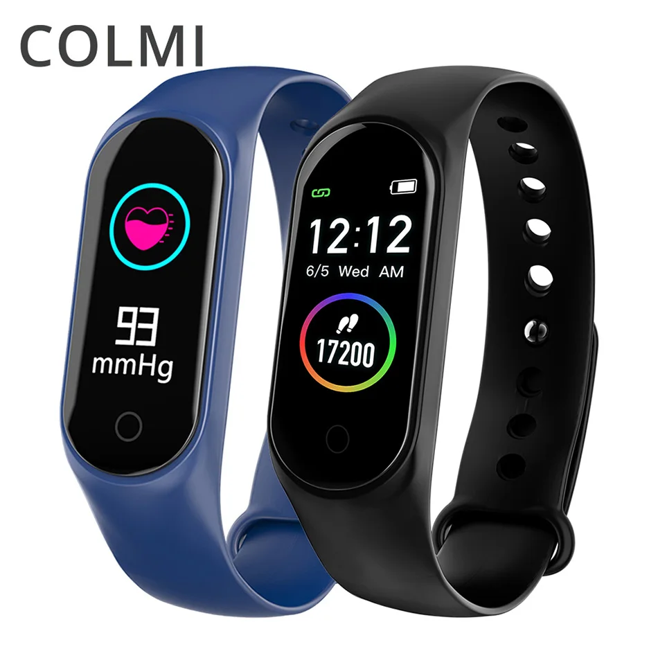 COLMI M4S цветной экран фитнес-трекер IP67 Водонепроницаемый кровяное давление монитор сердечного ритма умный Браслет ремешок в режиме ожидания 20 дней