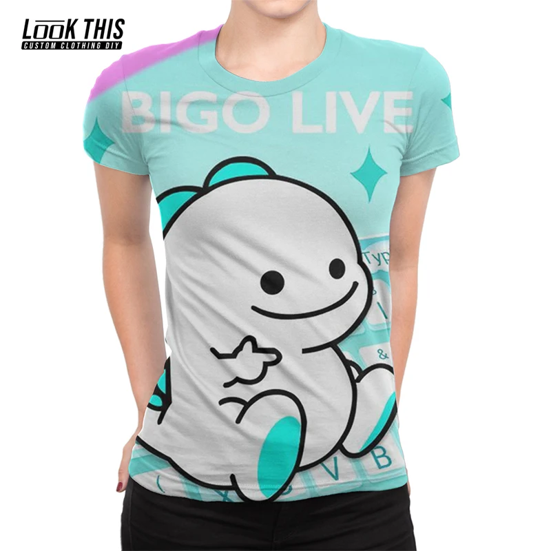 

BIGO LIVE Kawaii 3D Women's T-shirt Ladies Oversized T-shirt Summer 2021 New Tees Shirt Tops Clothes for Women Girls Tshirt