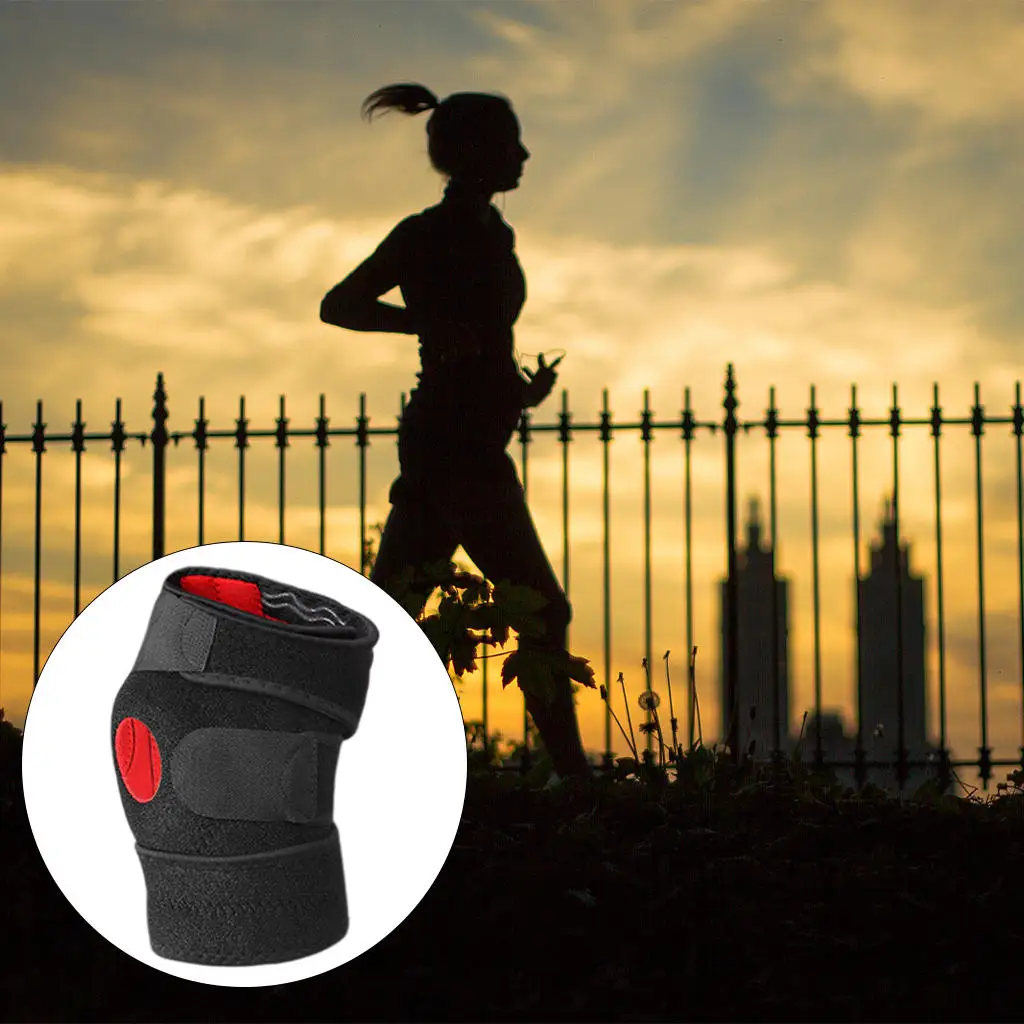 

Decompression Knee Brace with Side Stabilizers Breathable Compression Band for Workout Relieve Meniscus Tear Knee Stability